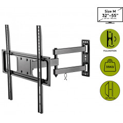 Goobay flexibelt väggfäste VESA för TV 32-55" upp till 35 kg