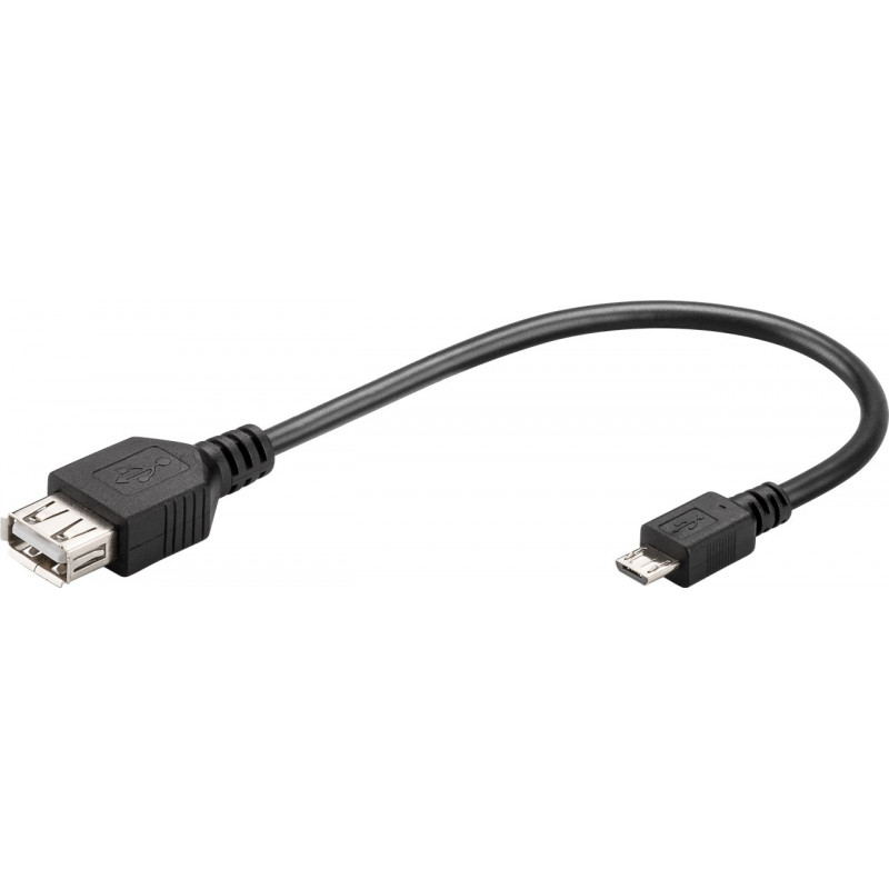 USB-kabel USB micro - Goobay microUSB till USB-A OTG adapterkabel