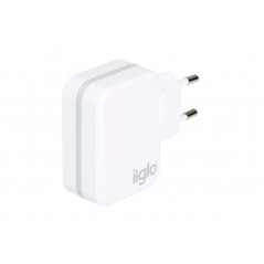 Väggladdare mobiltelefon - iiglo universalladdare till telefon och surfplatta USB-A med Quick Charge 3.0, 18W