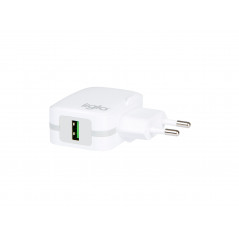 Väggladdare mobiltelefon - iiglo universalladdare till telefon och surfplatta USB-A med Quick Charge 3.0, 18W