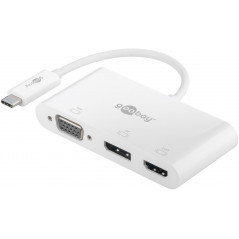 USB-C skärmadapter - Goobay USB-C Multiport till HDMI/VGA/DisplayPort