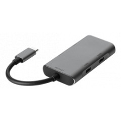 USB-C hubb - USB-C hubb med 2x USB-C och 2x USB-A anslutningar