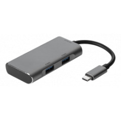 USB-C hubb - USB-C hubb med 2x USB-C och 2x USB-A anslutningar