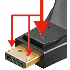 Skärmkabel & skärmadapter - DisplayPort till DVI-adapter