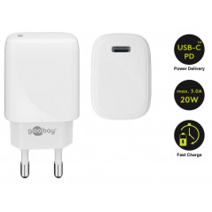 Laddare och kablar - Snabbladdande strömadapter om 20W med USB-C PD (Power Delivery)