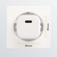 Laddare och kablar - Snabbladdande kompakt strömadapter med USB-C PD (Power Delivery) 20W