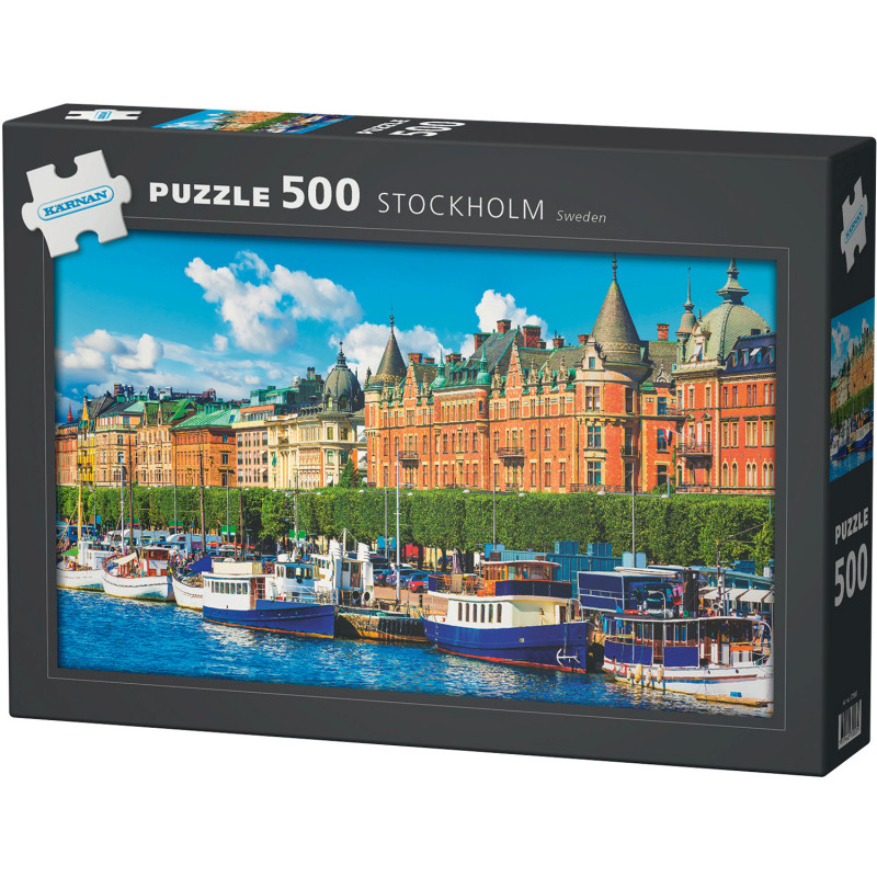 Spel & minispel - Pussel med Stockholmsmotiv, 500 bitar