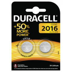 Batterier & batteritestare - Duracell CR2016 knappcellsbatterier 2-pack