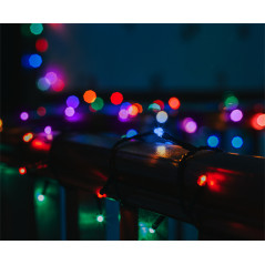 Ljusslingor - Nordic Home flerfärgad LED ljusslinga, 1.5m 20st LED och timerfunktion