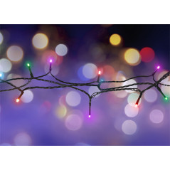 Ljusslingor - Nordic Home flerfärgad LED ljusslinga, 1.5m 20st LED och timerfunktion