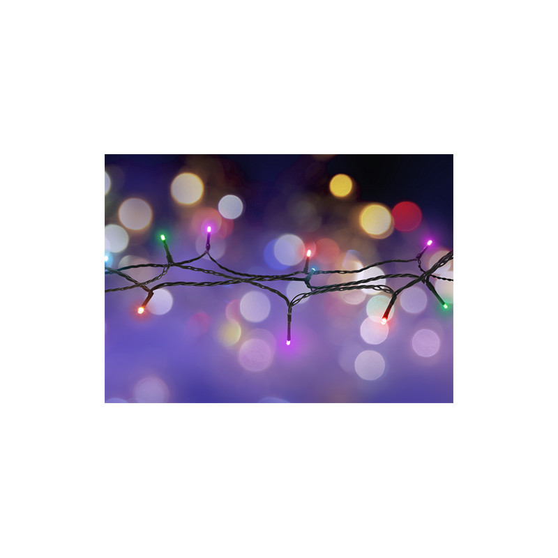 Ljusslingor - Nordic Home flerfärgad LED ljusslinga, 1.5m 20st LED och timerfunktion