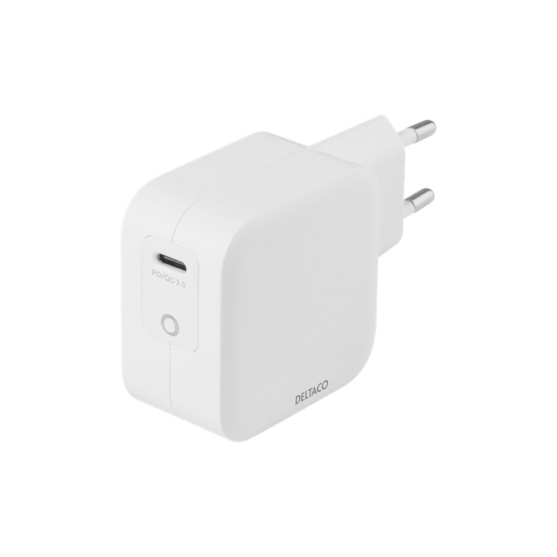 Universal laddare dator - Deltaco USB-C laddare 60W för datorer eller telefoner, PD GaN-teknik