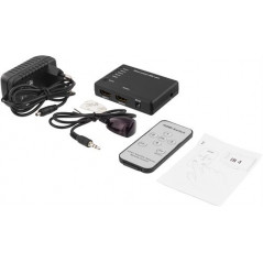 Skärmkabel & skärmadapter - Deltaco HDMI-switch 4-till-1, 1080p/120Hz 4K/30Hz