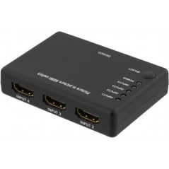 Skärmkabel & skärmadapter - Deltaco HDMI-switch 4-till-1, 1080p/120Hz 4K/30Hz