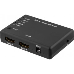 Skärmkabel & skärmadapter - Deltaco HDMI-switch 4-till-1, 1080p/120Hz 4K/30Hz