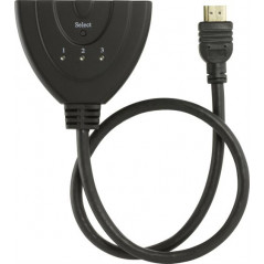 Skärmkabel & skärmadapter - Deltaco HDMI-switch 3-till-1, 1080p/60Hz