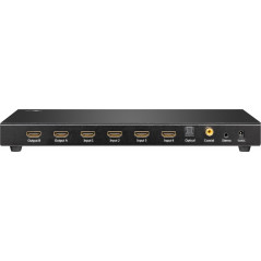 Skärmkabel & skärmadapter - HDMI-Matris switch och splitter 4-till-1, 4K 30hz