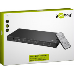 Skärmkabel & skärmadapter - HDMI-Matris switch och splitter 4-till-1, 4K 30hz