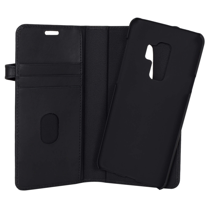 Skal och fodral - Buffalo Magnetiskt 2-i-1 Plånboksfodral i läder till Samsung Galaxy S9