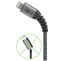 Laddare och kablar - Elegant & extra robust MFi-godkänd USB-C till Lightning iPhone-laddkabel