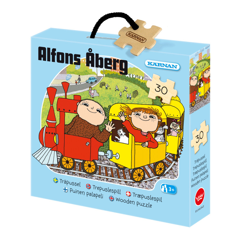 Spel & minispel - Träpussel Alfons Åberg, 30 bitar