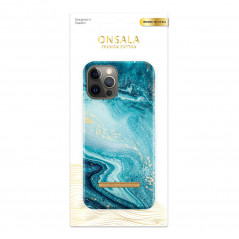 Fodral och skal - Onsala mobilskal till iPhone 12 / iPhone 12 Pro Soft Blue Sea Marble