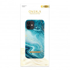 Fodral och skal - Onsala mobilskal till iPhone 12 Mini Soft Blue Sea Marble