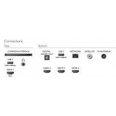 TV-apparater - Philips 55-tums 4K Smart UHD-TV med 3-sidig Ambilight