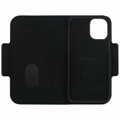 Plånboksfodral med 2-i-1 magnetiskt mobilskal till iPhone 12 Mini (Black)