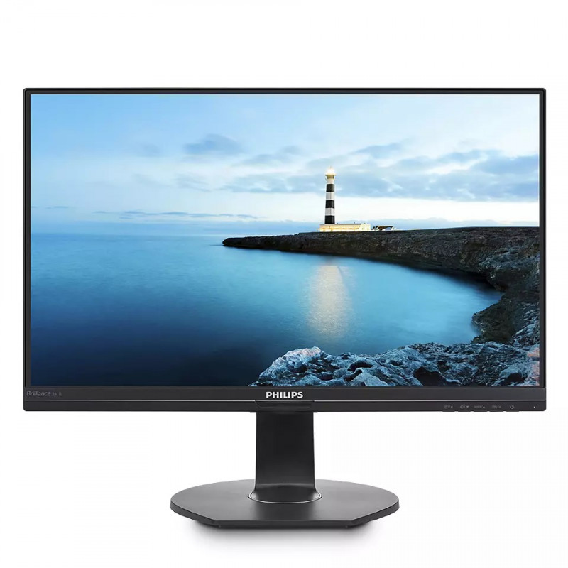 Skärmar begagnade - Philips 24-tums Full-HD IPS skärm med USB-C dockning & ergonomisk fot (beg)