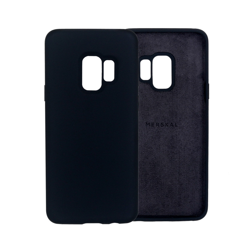 Skal och fodral - Merskal premium silikonskal till Samsung Galaxy S9 (Black)