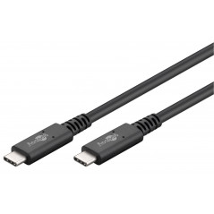 USB-C kabel - USB-C till USB-C Thunderbolt 4 / 3 kabel (USB4 Gen 3x2) 100W 40 Gbps 1M 8K @ 60 Hz