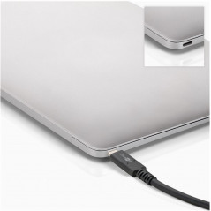 USB-C kabel - USB-C till USB-C Thunderbolt 4 / 3 kabel (USB4 Gen 3x2) 100W 40 Gbps 1M 8K @ 60 Hz