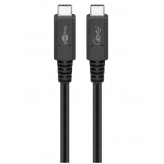 USB-C kabel - USB-C till USB-C Thunderbolt 4 / 3 kabel (USB4 Gen 3x2) 100W 40 Gbps 1M 8K @ 60 Hz