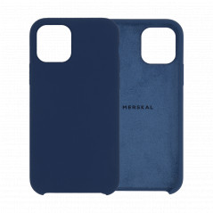 Skal och fodral - Merskal premium silikonskal till iPhone 11 (Blue)