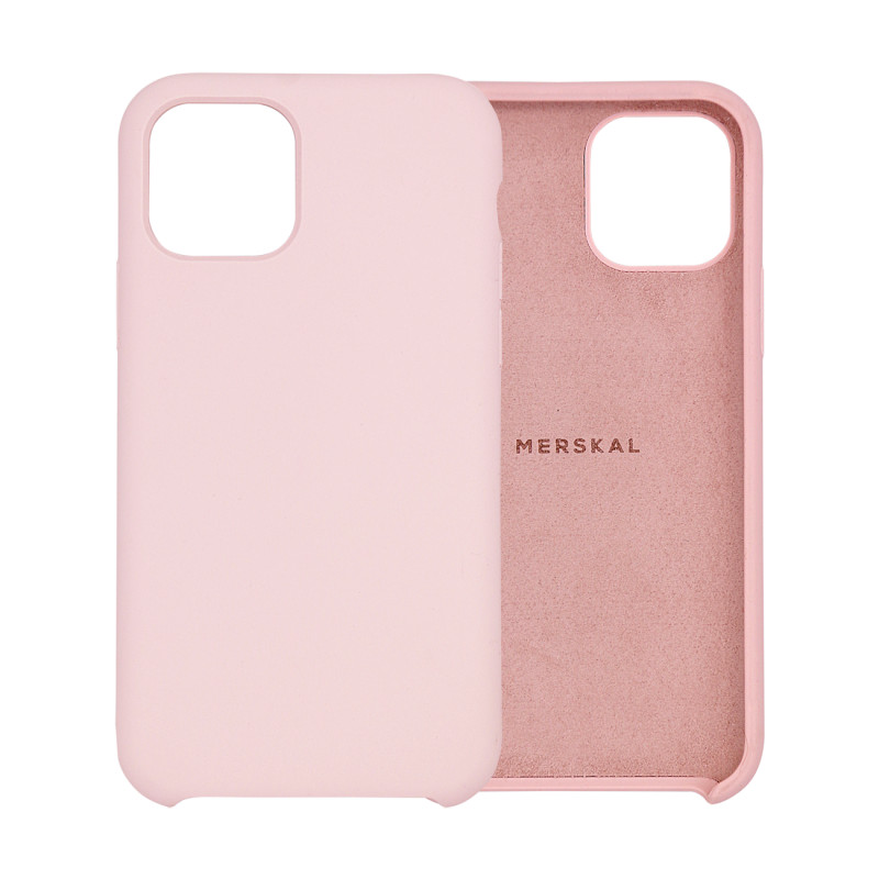 Skal och fodral - Merskal premium silikonskal till iPhone 11 Pro (Pink)