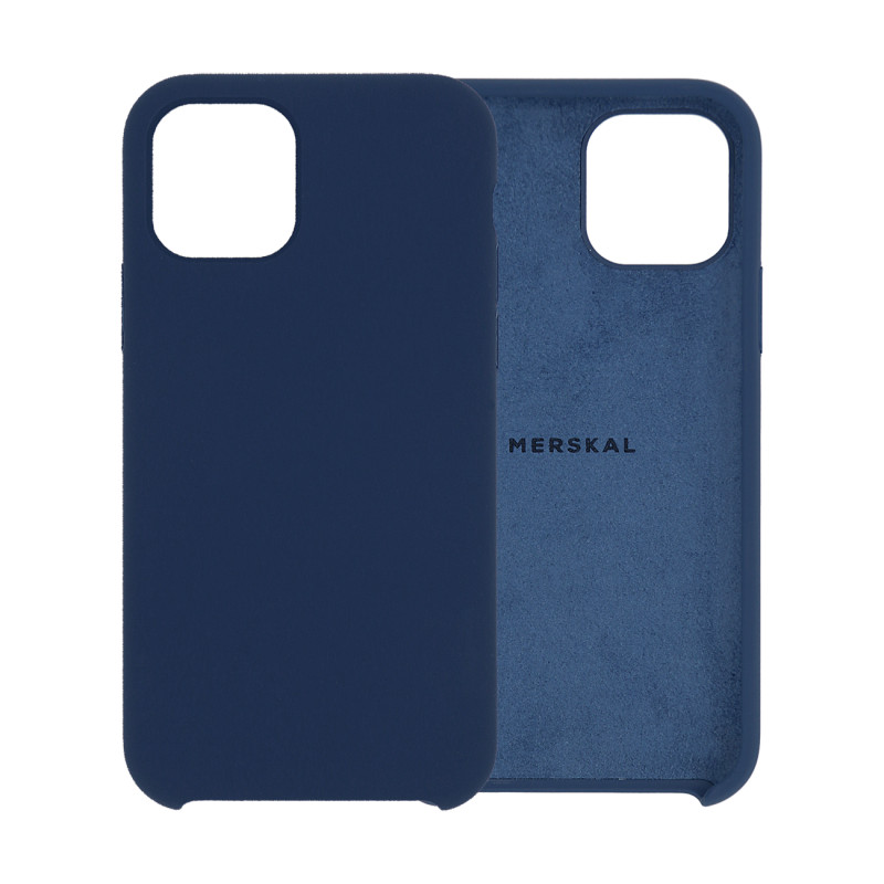 Skal och fodral - Merskal premium silikonskal till iPhone 11 Pro Max (Blue)
