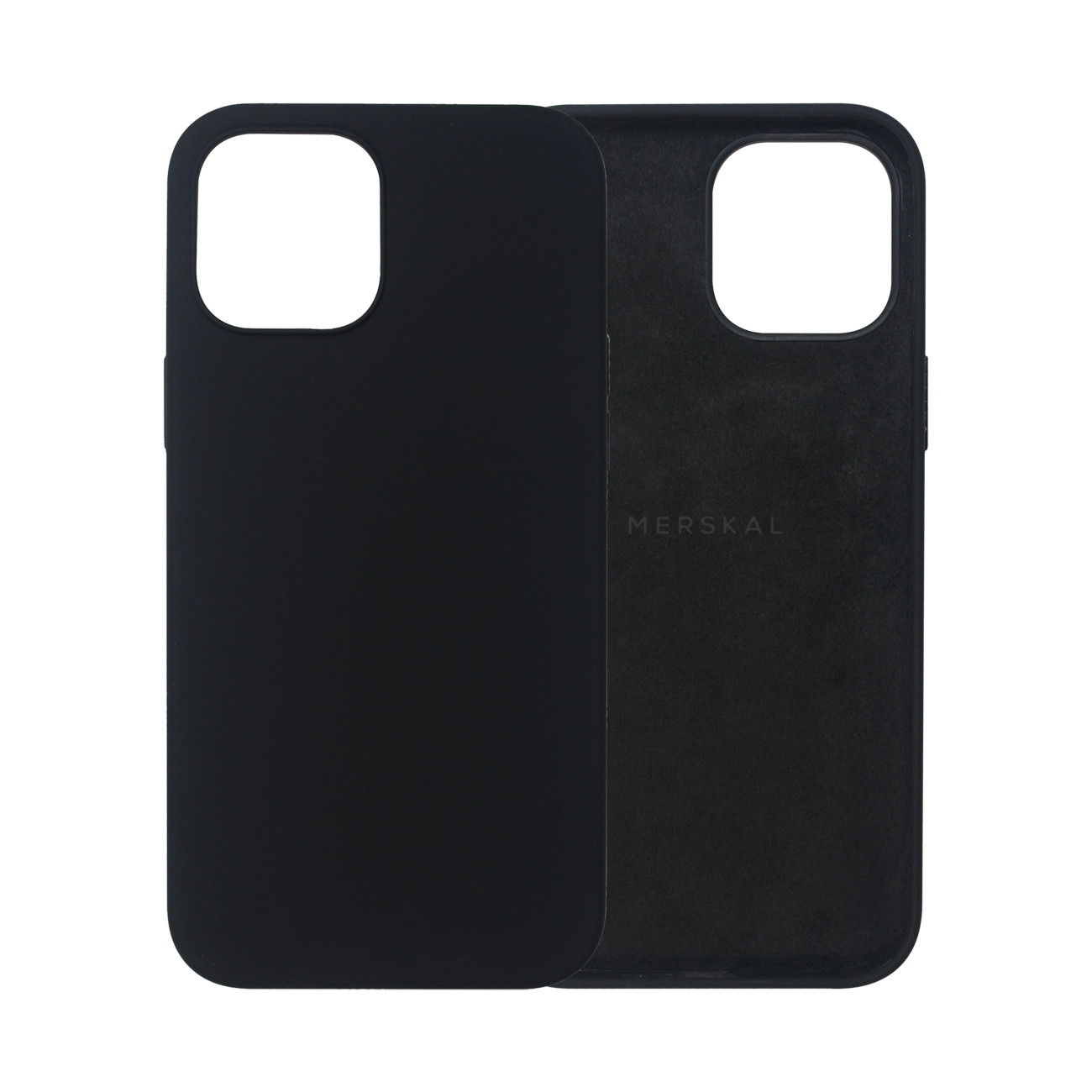 Merskal premium silikonskal till iPhone 12 Pro Max (Black)