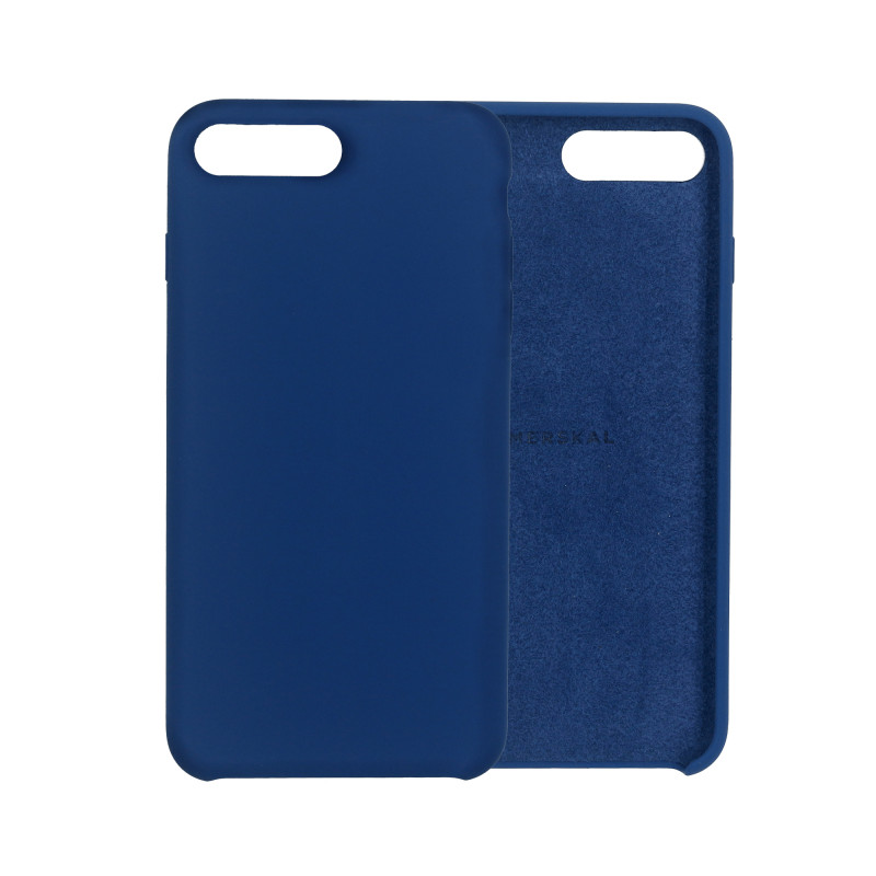 Skal och fodral - Merskal premium silikonskal till iPhone 7/8 Plus (Blue)