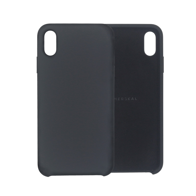Skal och fodral - Merskal premium silikonskal till iPhone X/Xs (Gray)