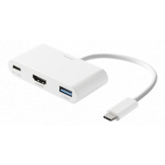 USB-C Multiport till HDMI-adapter med USB/USB-C PD 100W 4K@30Hz 2K@60Hz