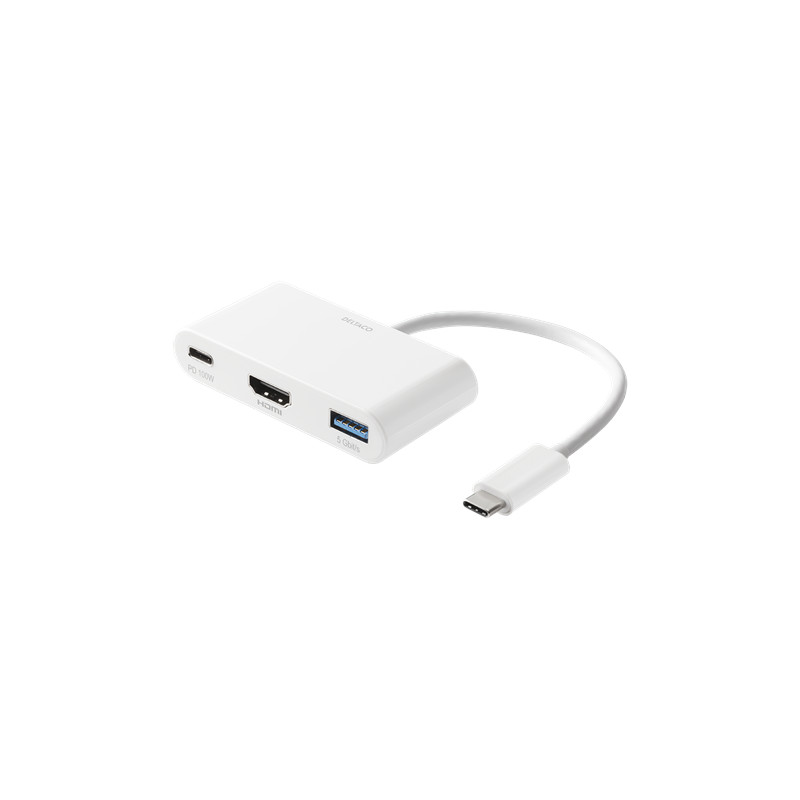 Skärmkabel & skärmadapter - USB-C Multiport till HDMI-adapter med USB/USB-C PD 100W 4K@30Hz 2K@60Hz