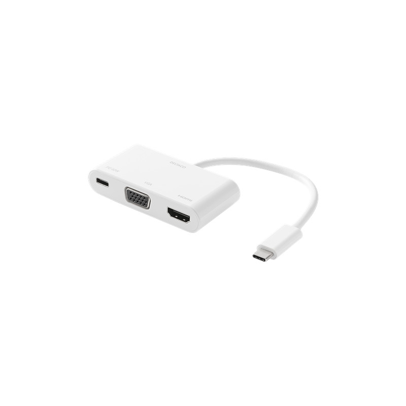 Skärmkabel & skärmadapter - USB-C Multiport till HDMI & VGA-adapter med USB-C PD 60W