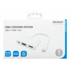 Skärmkabel & skärmadapter - USB-C Multiport till HDMI & VGA-adapter med USB-C PD 60W