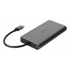 Adapter USB-C - USB-C Dockningsstation Multiport till HDMI/VGA/LAN/USB med 4K-stöd 100W PD
