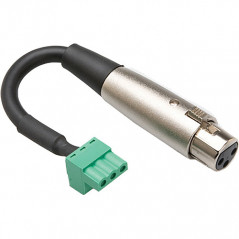 Ljudkabel & ljudadapter - XLR 3-pin hona till Phoenix 3-pol adapter ljud
