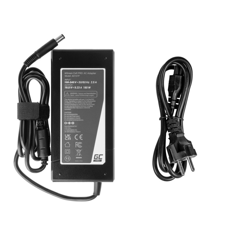 Dell laddare - GreenCell Pro Dell-kompatibel 180W datorladdare 7.4x5.0mm