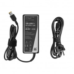 GreenCell Pro Lenovo-kompatibel 90W datorladdare Slim Tip rektangulär