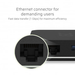 USB-C dockningsstation - GreenCell Multiport USB-C hubb med USB-C, HDMI- (4K), USB 3.0 och Ethernet (GC-HUB2) PD87W