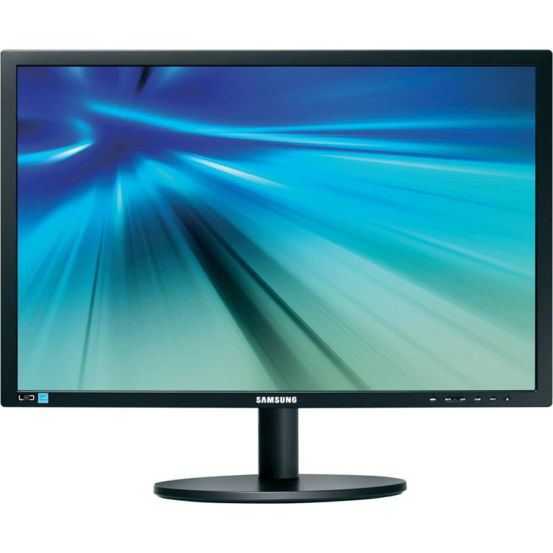 Skärmar begagnade - Samsung 24-tums skärm med pivot och ergonomisk fot (beg)